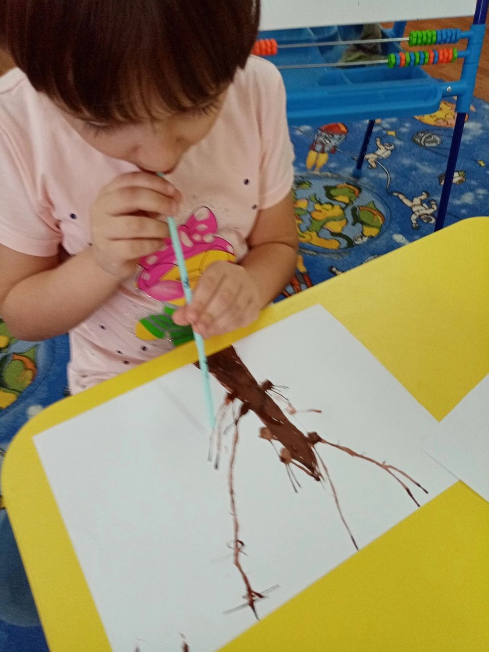 Рисунки кляксография в детском саду